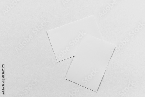 business card stack on paper white background © lovelyday12
