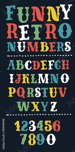 Retro western alphabet with line texture. Slab serif font. Vector vintage typography for your posters, sportswear, club t-shirt, banner, etc.