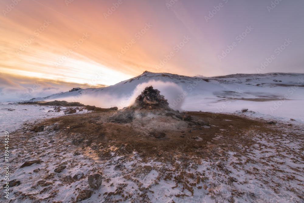 Geothermal steam in Iceland Geothermal steam in Iceland