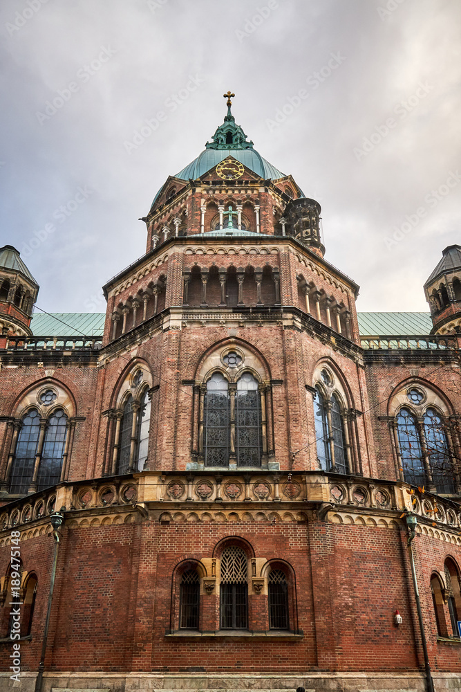 St Lukes Church, the largest Protestant church in Munich, Germany