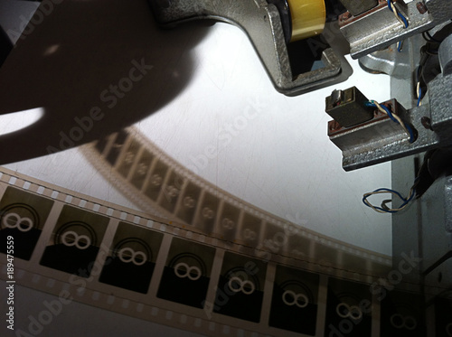 Canvastavla vintage film editing machine 2
