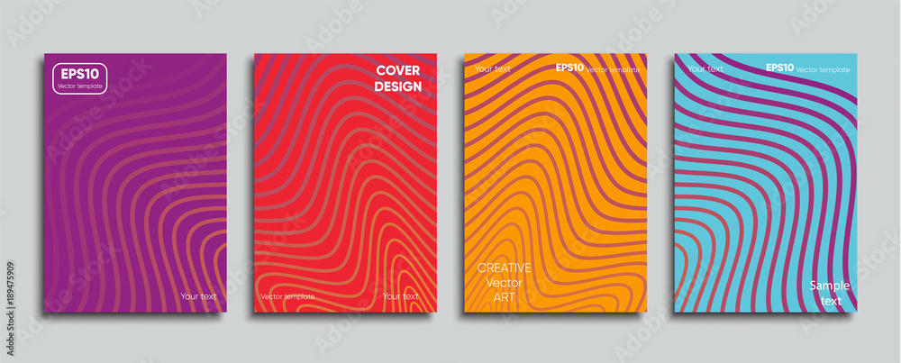 Colored cover. Creative cover designe.