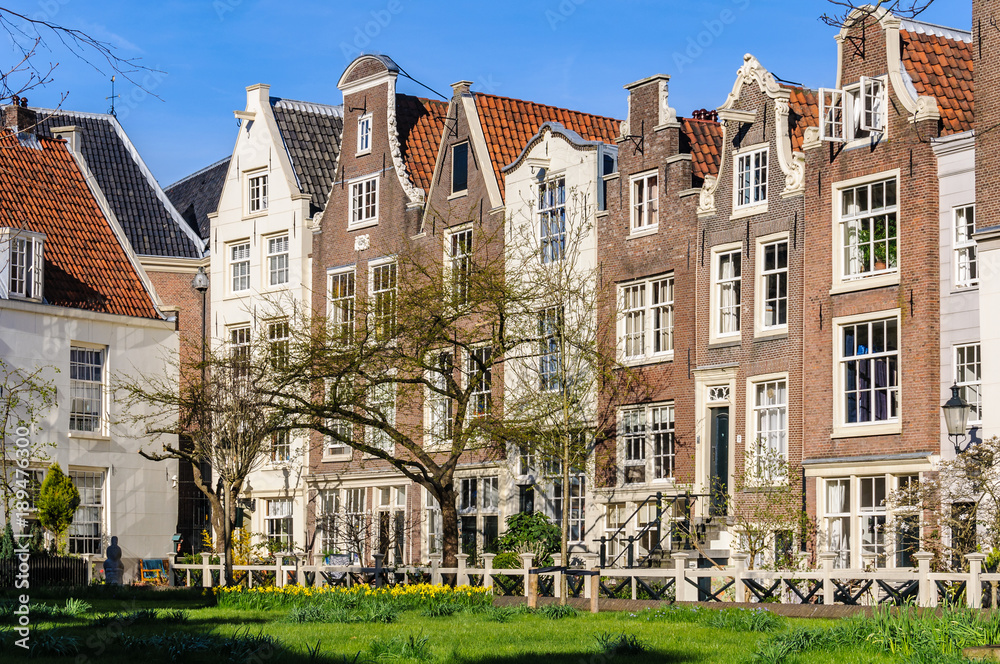 Patio in Begijnhof, Amsterdam, Holland