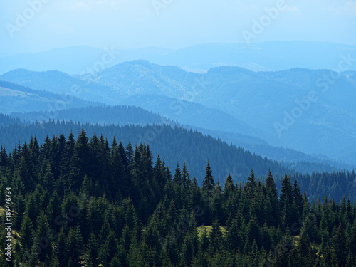 Carpatian mountains view from the top © Sergii Mironenko