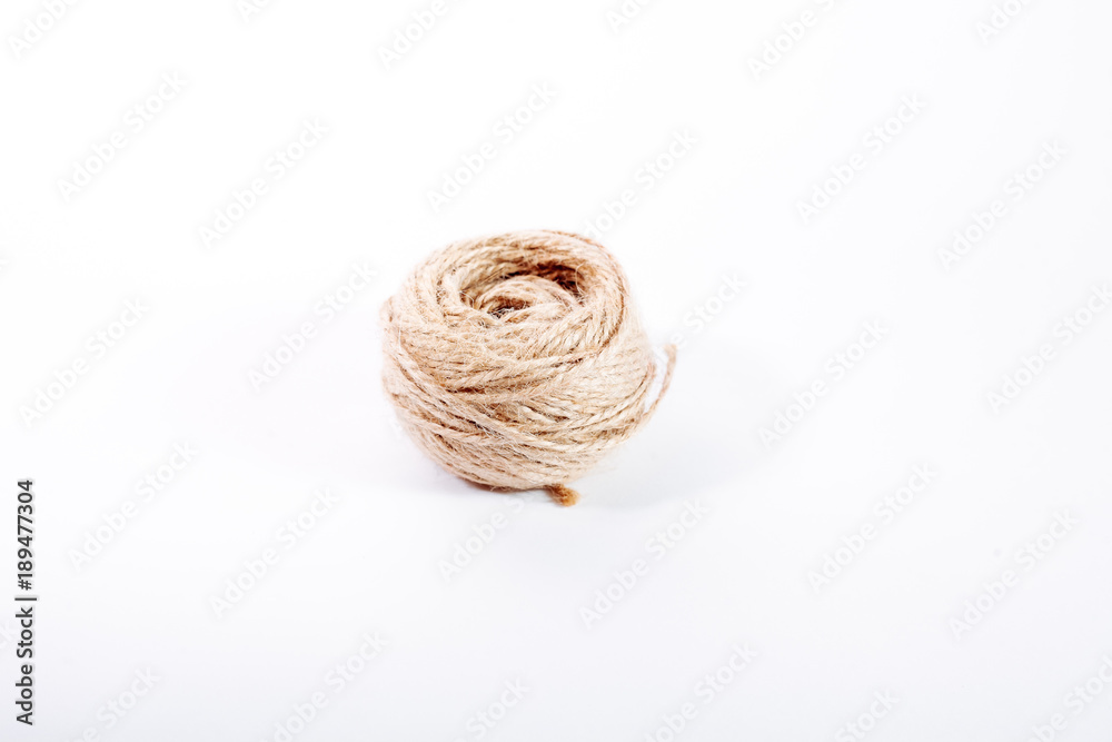 Tangle of rope for packing, on white background. Tangle of rope for packing, on white background.