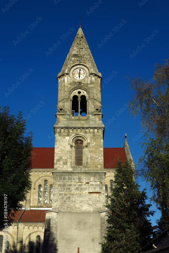 Kirchturm in Belfort, Frankreich