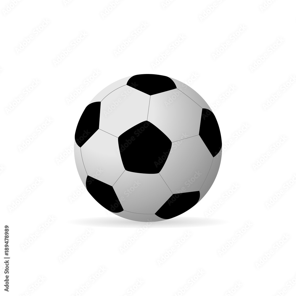 Vector image of a soccer ball. Vector image of a soccer ball.