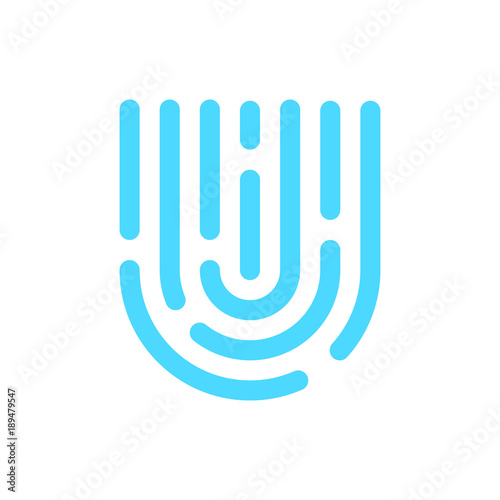 Finger Print Letter U