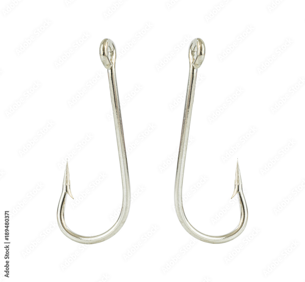 Fish hook isolate on a white background