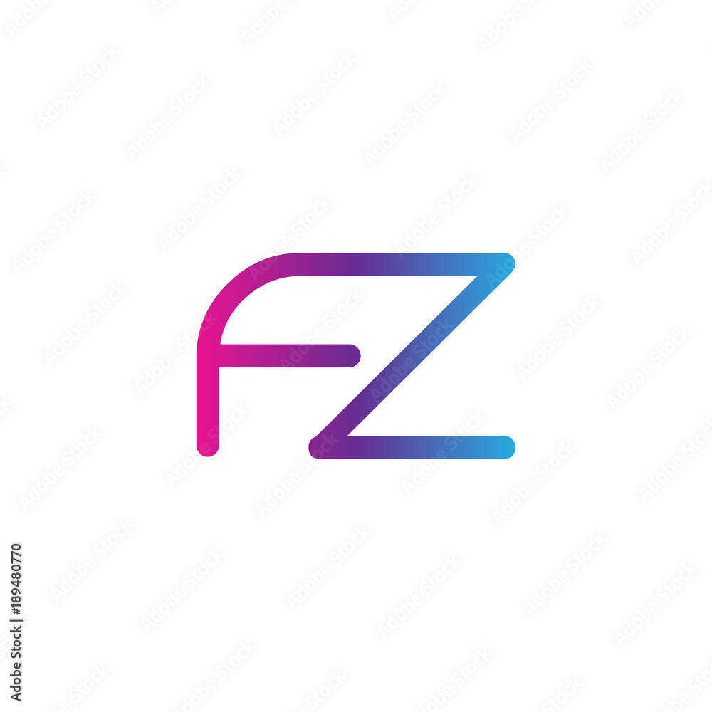 initial letter rounded logo modern, colorful gradient initial letter rounded logo modern, colorful gradient