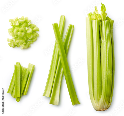 Fotografía Fresh celery isolated on white