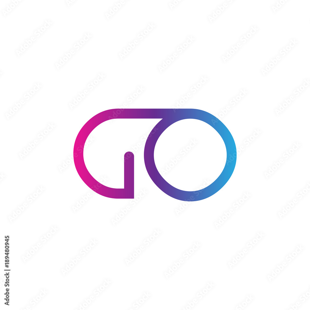 initial letter rounded logo modern, colorful gradient initial letter rounded logo modern, colorful gradient