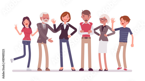 Family members together