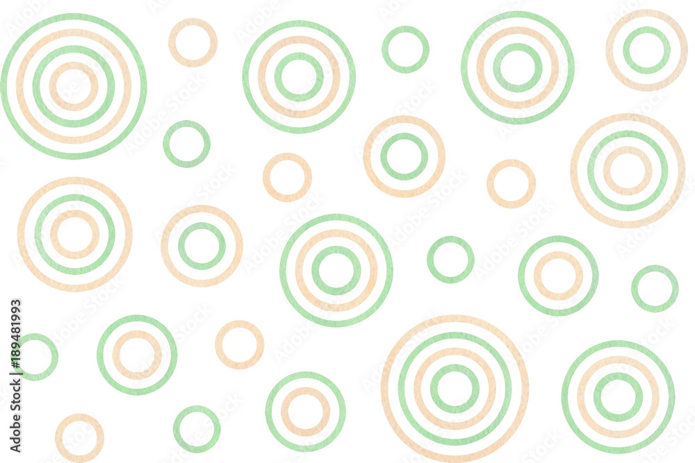 Watercolor circles pattern. Watercolor circles pattern.