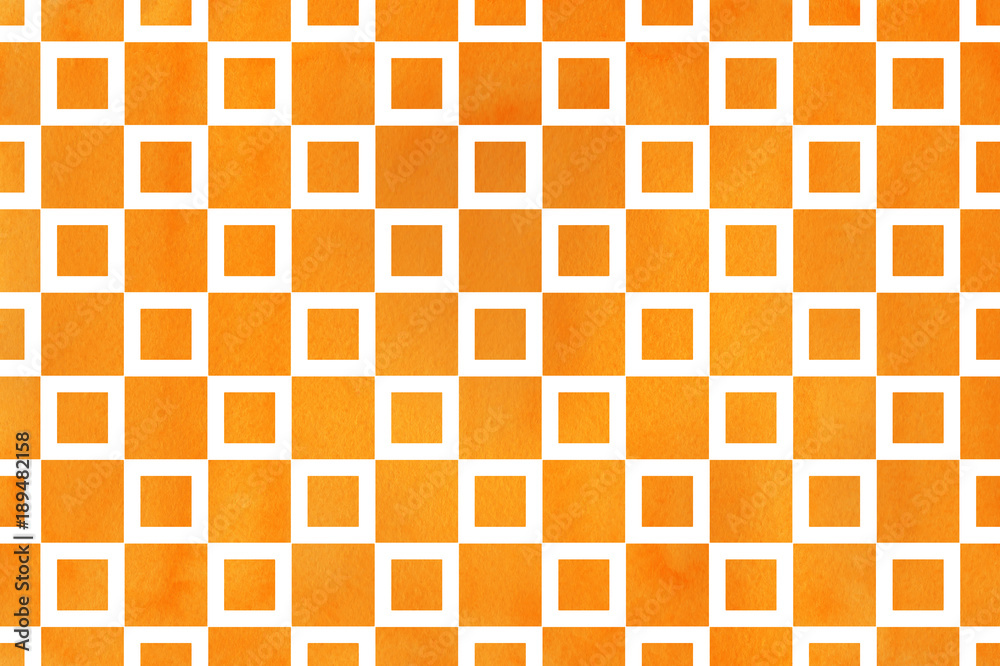 Watercolor square pattern.