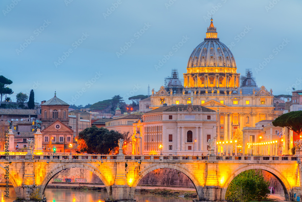 Obraz premium Katedra Świętego Piotra, Rzym, Włochy