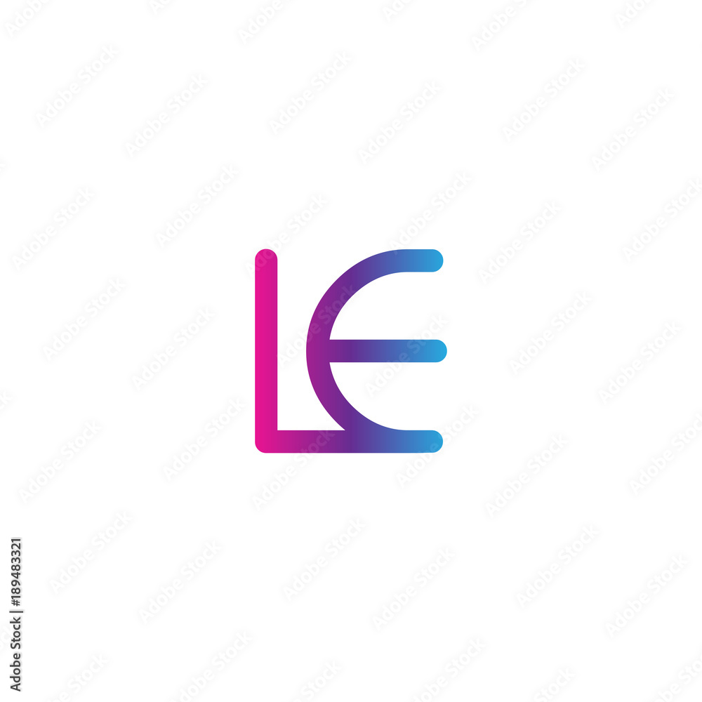 initial letter rounded logo modern, colorful gradient initial letter rounded logo modern, colorful gradient
