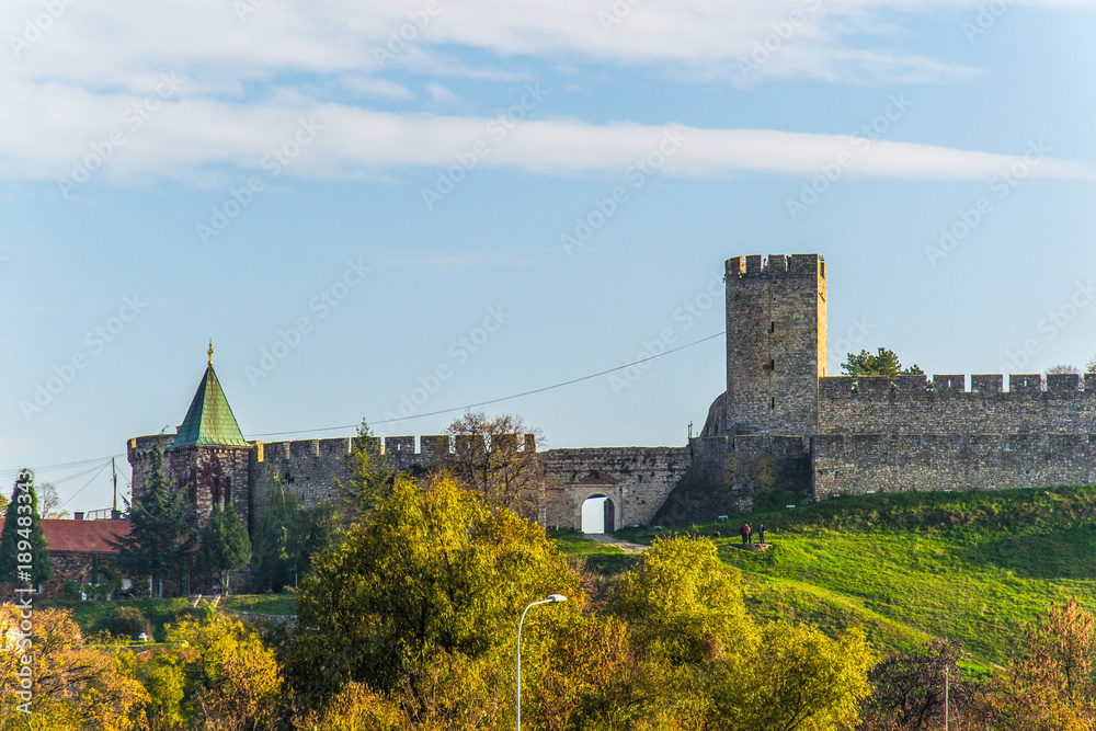 BELGRADE, SERBIA - November 18 2013: Kalemegdan fortress in Belgrade, Serbia