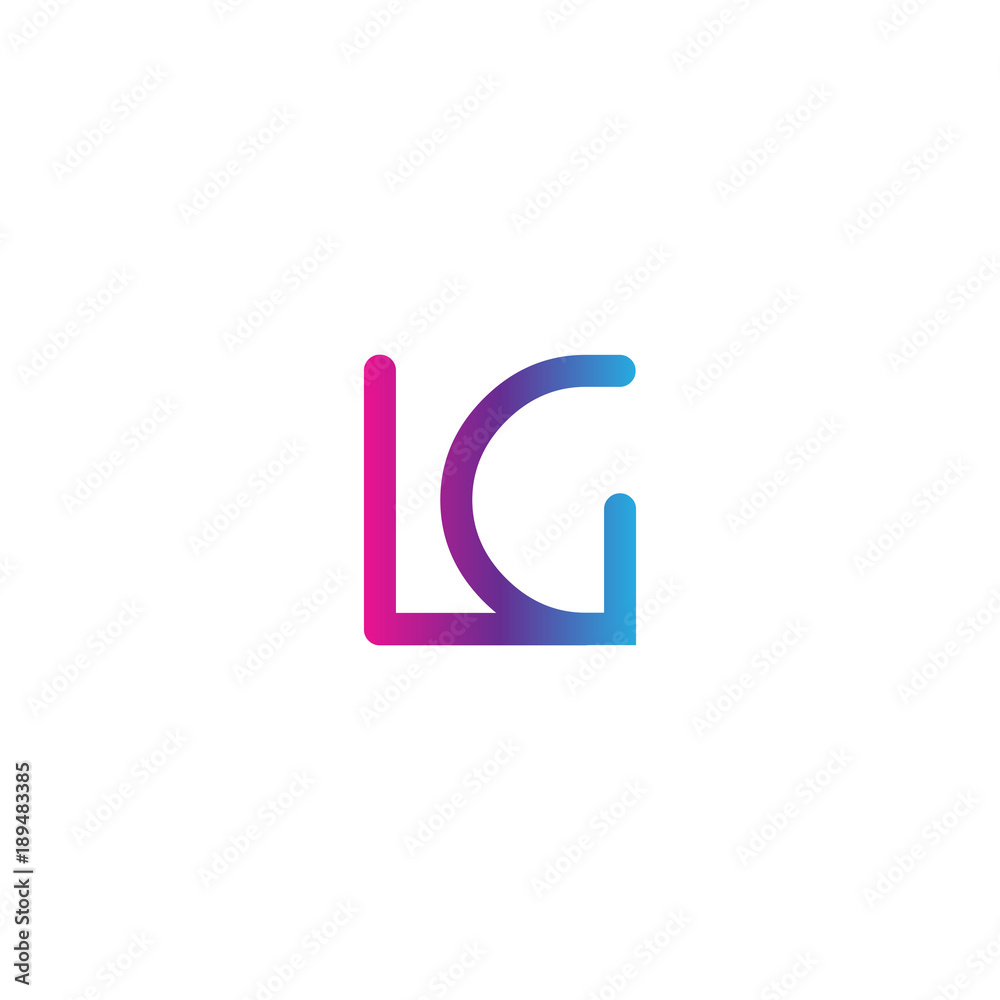 initial letter rounded logo modern, colorful gradient initial letter rounded logo modern, colorful gradient
