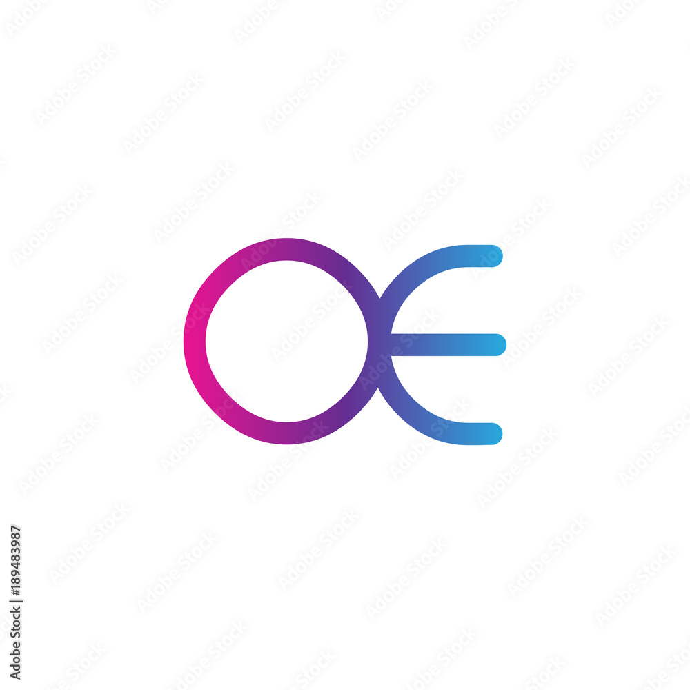 initial letter rounded logo modern, colorful gradient initial letter rounded logo modern, colorful gradient