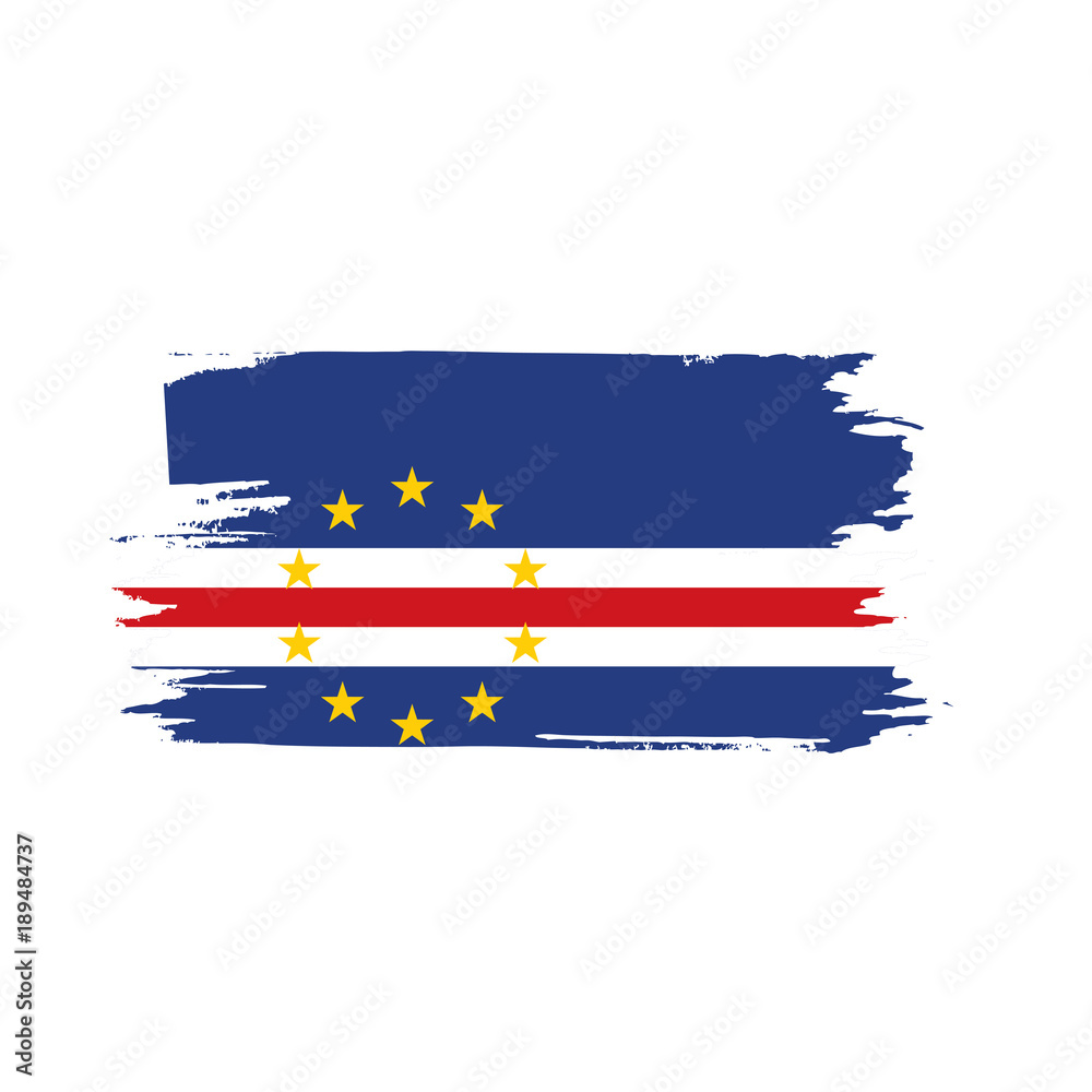 Cape Verde flag, vector illustration Cape Verde flag, vector illustration