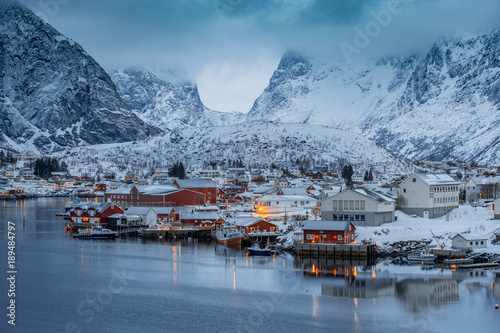 Lofoten Islands, Northern Norway. Winter landscape