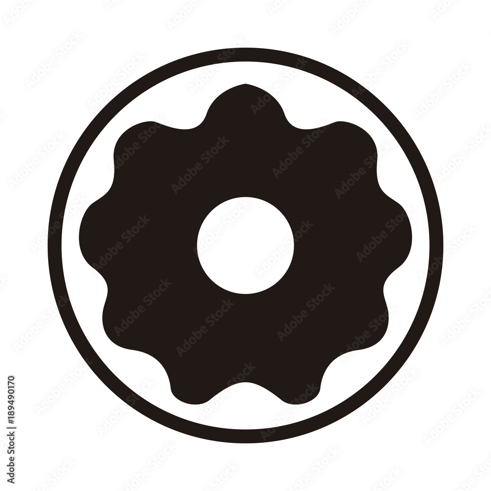 Isolated donut icon Isolated donut icon