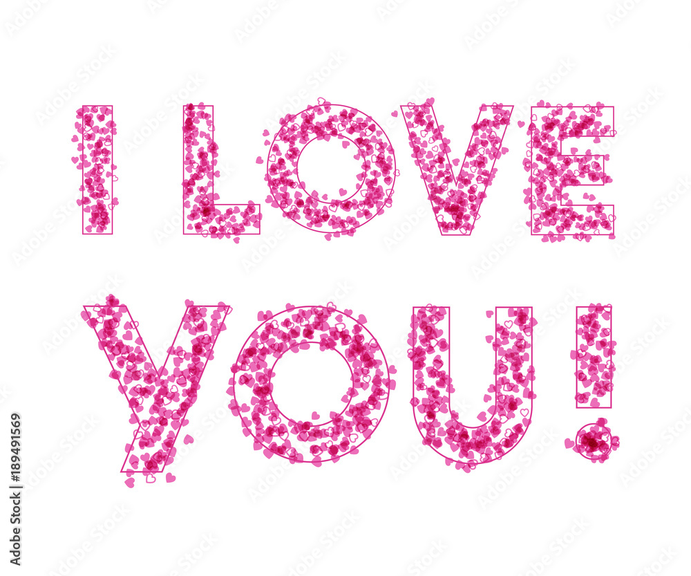 I love you card. Happy Valentine's day. Vector illustration. I love you card. Happy Valentine's day. Vector illustration.