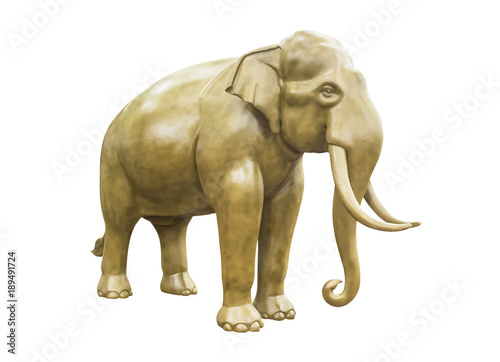 Elephant statue isolated