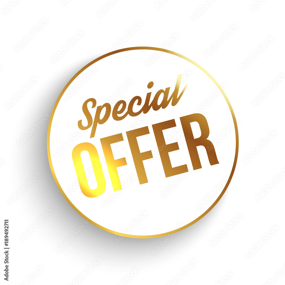 Special offer circle banner. Vector illustration. Special offer circle banner. Vector illustration.