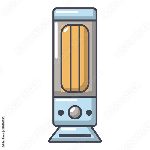 Oil heater icon, cartoon style.