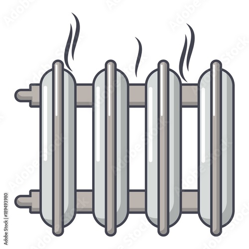 Cast-iron battery icon, cartoon style.