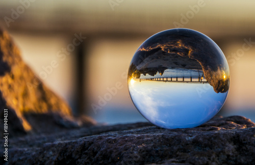 Crystal ball and reflection