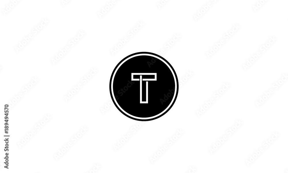 Minimal vector graphic alphabet symbol. Letter T logo. T Letter Logo Design Template Element Minimal vector graphic alphabet symbol. Letter T logo. T Letter Logo Design Template Element