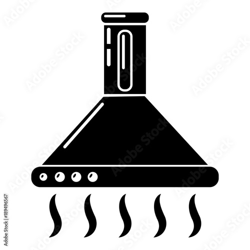 Exhaust icon, simple style.