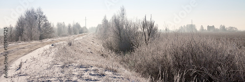 beautiful snowy winter landscape