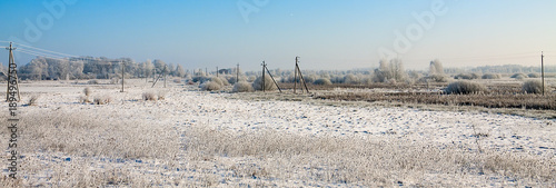 beautiful snowy winter landscape