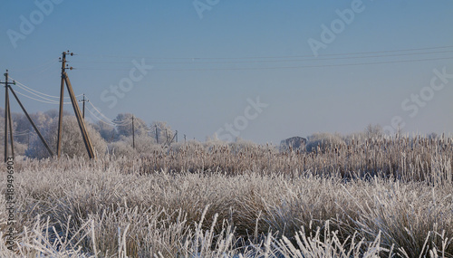beautiful snowy winter landscape