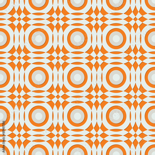 geometric embossed seamless vector pattern, universal bright background