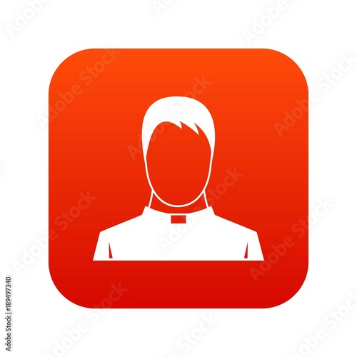 Priest icon digital red