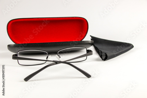 Glasses with Case and Cloth