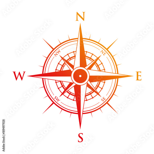 Red compass