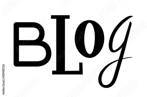 BLOG custom letters icon