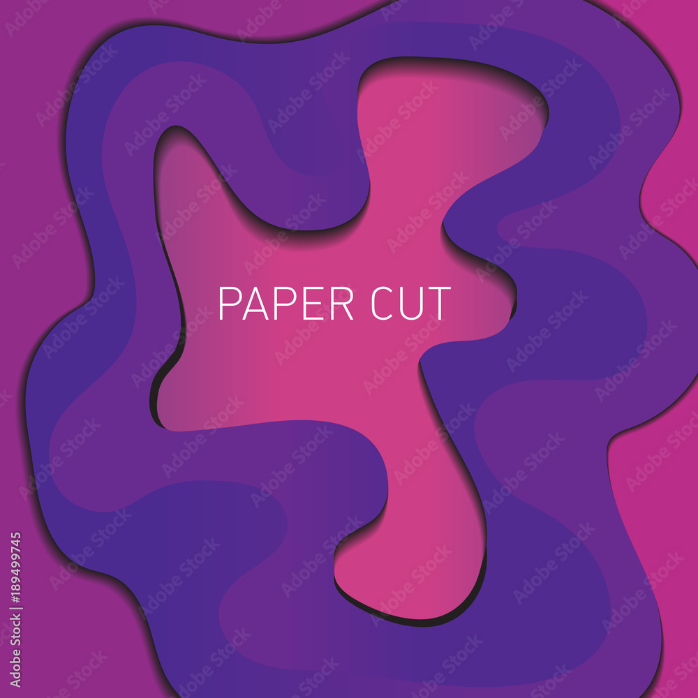 Abstract liquid paper cut background. Papercut layers with shadows backdrop. Template for your design. Carving or origami style. Vector illustration Abstract liquid paper cut background. Papercut layers with shadows backdrop. Template for your design. Carving or origami style. Vector illustration