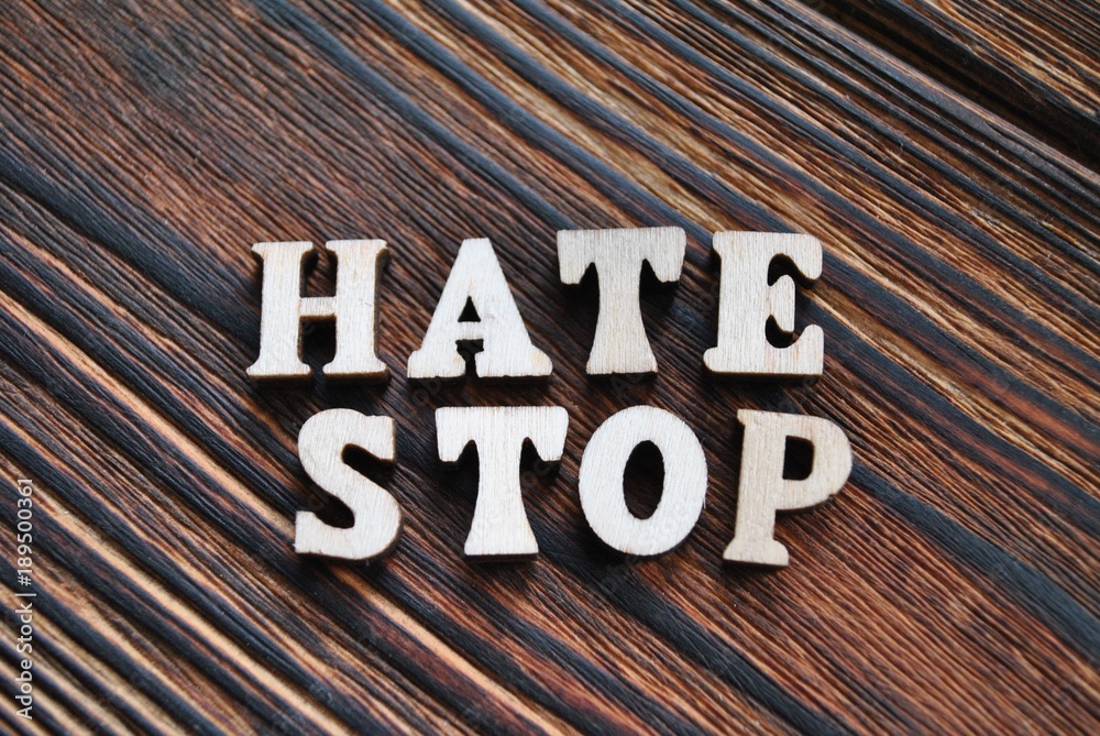 Hate stop - obrazy, fototapety, plakaty 