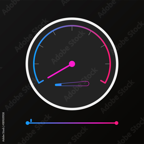 reduces speed monitor display icon