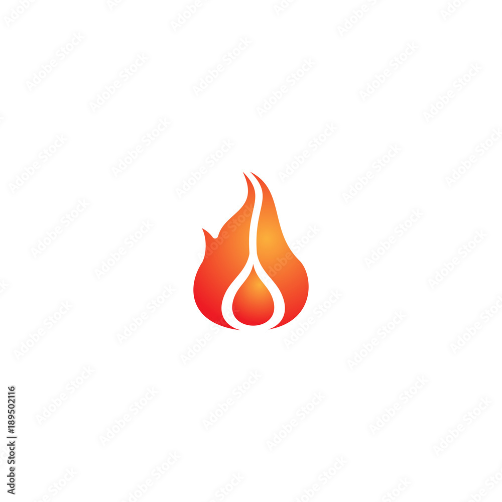 Fire logo template elements Fire logo template elements
