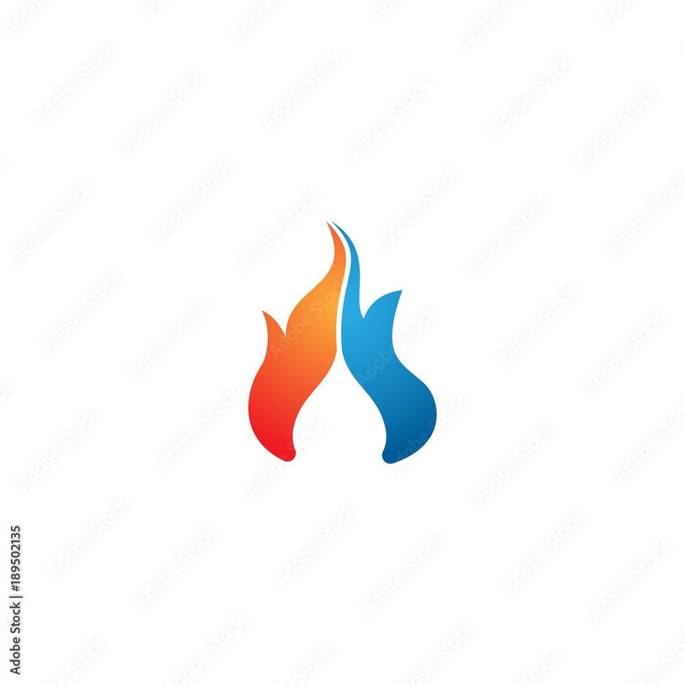 Fire logo template elements