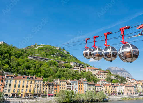 Grenoble-Bastille cable car in France