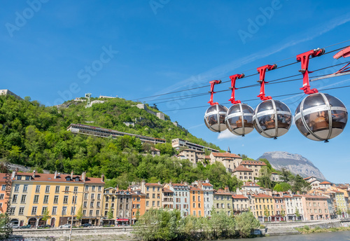 Grenoble-Bastille cable car in France